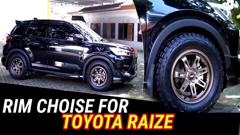 Rim Choice For Toyota Raize Black
