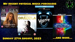 Recent Physical Media Purchases - 27th August, 2023