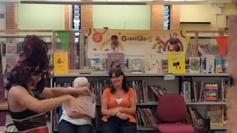 Stockwood Library Bristol Drag Queen Story Hour.