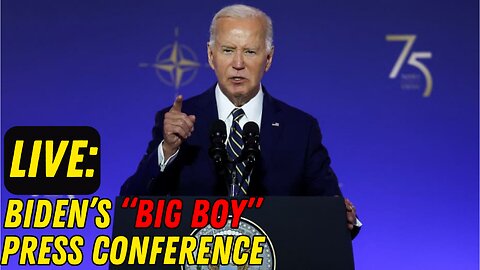 LIVE: Biden's "Big Boy" Press Conference at NATO Summit