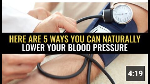 Here are 5 ways you can naturally lower your blood pressure