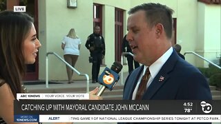 Catching up with Mayoral candidate John McCann