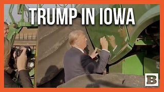"You Think Biden Can Do That?" Trump Autographs Combine During Visit with Farmers in Iowa