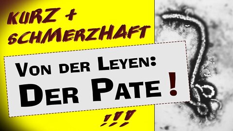 Kurz & schmerzhaft: Von der Leyen: Der Pate!