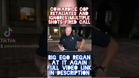 COWARD COP IGNORES "SHOTS F!RED PARTY DOWN" TO RETALIATE. #Shorts