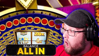 ALL IN 4X TOP SLOT COIN FLIP ON CRAZY TIME! (PROFIT?!)