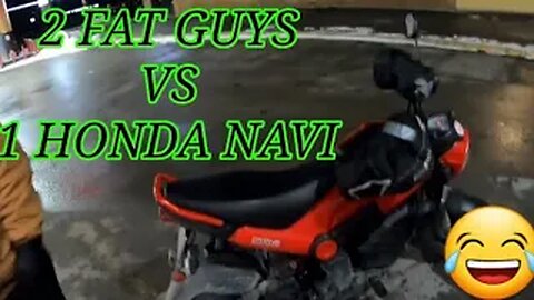 580+ Pounds On A Honda Navi For A 30km or 20 Mile Ride