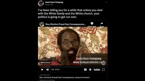 Professor says: "White people" are not individuals...