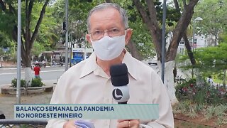 Balanço semanal da pandemia no Nordeste Mineiro