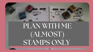 Plan with me (almost) stamps only // Catch All Planner
