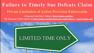 Failure to Timely Sue Defeats Claim