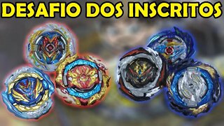 DUELO de DECKS dos INSCRITOS? | Beyblade Burst 3on3 | Desafio da Trindade 01