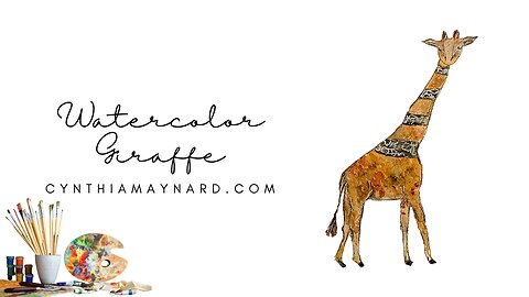 Watercolor Zebra Giraffe :) New Collection at Etsy!