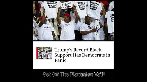 Breaking News! President Trump gains even more support among Black voters as White House Panics!