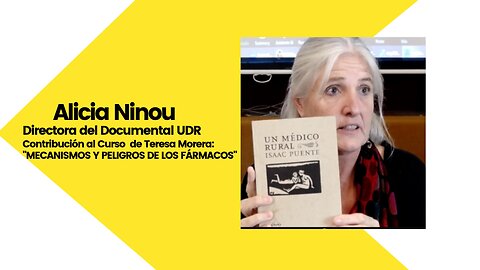 Alicia Ninou en el curso «Mecanismos y Peligros de los Medicamentos» de Teresa Morera