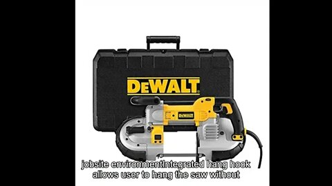 DEWALT Portable Band Saw, Deep Cut, 10 Amp, 5-Inch (DWM120K)