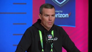 Buffalo Bills GM Brandon Beane speaks at 2022 NFL Scouting Combine