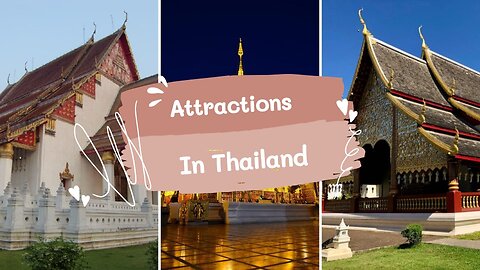 Attractions in Thailand (so very beautiful and old wat)