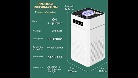 Air Purifier | HEPA Filter Protable Air Cleaner