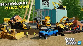 I BOUGHT A $15,000,000 GOLD MINE FOR THE COMPANY | (GOLD MINING) | FARMING SIMULATOR 22