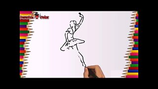 Como Desenhar Uma Bailarina | How to Draw a Ballerina | Desenhos Irados Nº 11 | 2021