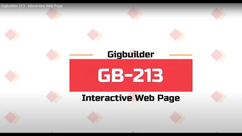 Gigbuilder 213 - Interactive Web Page