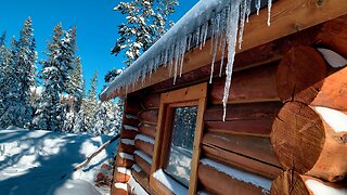 HIKING ON TOP OF THICK SNOW to RUSTIC Swampy Log Cabin Shelter! | 4K Sno-Park Winter Central Oregon
