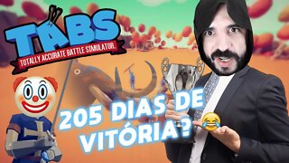 205 dias de vitorias? ⚔️ parte 2 Totally Accurate Battle Simulator TABS Gameplay PT BR