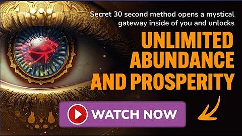 Secret 30 second method opens a mystical gateway inside of you and unlock unlimited abundance