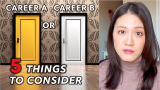 How to choose between two careers to pursue (5 Questions to ask yourself) | Multiple Careers