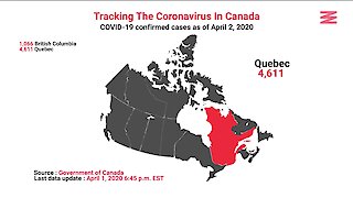 COVID 19 Confirmed Cases In Canada As Of April 2nd