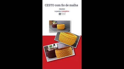 Cesto com fio de malha MIRÔ