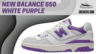 New Balance 550 White Purple - BB550WR1 - @SneakersADM