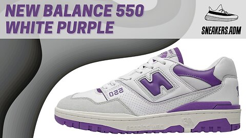 New Balance 550 White Purple - BB550WR1 - @SneakersADM