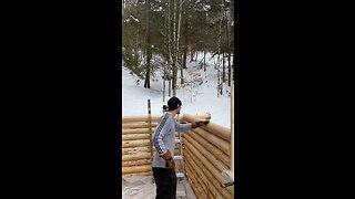 How many hits?!? #offgrid #logcabin #logcabinbuild