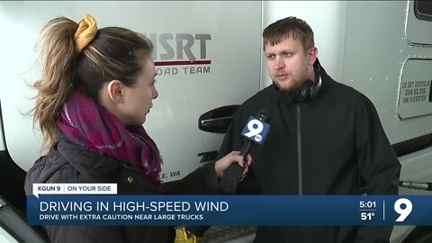 Driving in high-speed wind