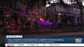 Halloween decoration competition between Mesa neighbors