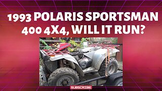 1993 polaris sportsman 400 4x4, will it run? part 1