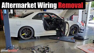 Removing Aftermarket wiring (Turbo Timer and Alarm Wiring removal Nissan Skyline R34) | AnthonyJ350