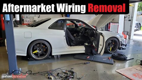 Removing Aftermarket wiring (Turbo Timer and Alarm Wiring removal Nissan Skyline R34) | AnthonyJ350