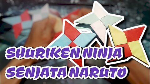 Easy origami NARUTO WEAPON SHURIKEN From Origami Paper