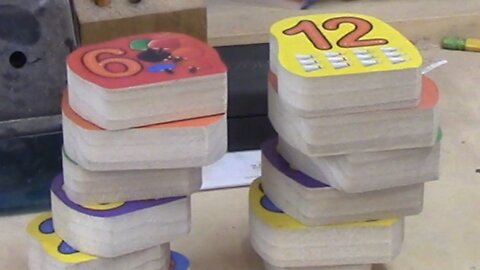 Numbers learning blocks for a child