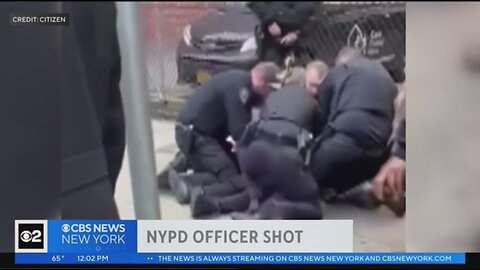 New video shows NYPD rushing to aid of wounded officer