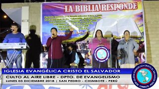 Culto al Aire Libre Dpto Evangelismo Dic 2018