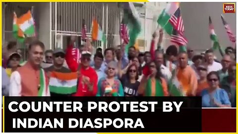 Counter Protest By Indian Diaspora _ Indians Protest Against K-army In US