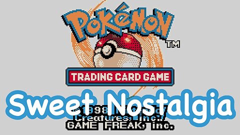 Sweet Nostalgia Pokemon TCG on Gameboy