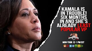 Kamala Harris has become the most unpopular US vice president...six months in!