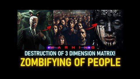 ZOMBIFYING OF PEOPLE. BREAK FREE OF THIRD DIMENSION MATRIX.