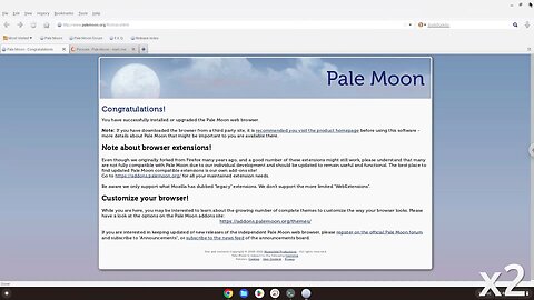 How to install the Palemoon browser on a Chromebook