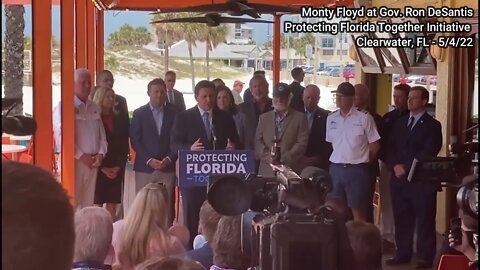 Monty Floyd at the "Protecting Florida Together" Announcement by Gov. Ron DeSantis